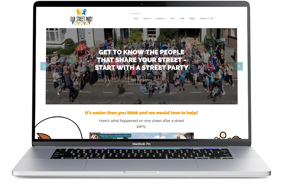 Our Street Party website